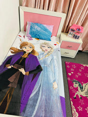 Frozen Elsa Cartoon Kids Bedsheet – Stitched & Soft Cotton