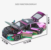 1:32 Audi RS7 Diecast Model Car – Electroplated Finish with Sound & Light